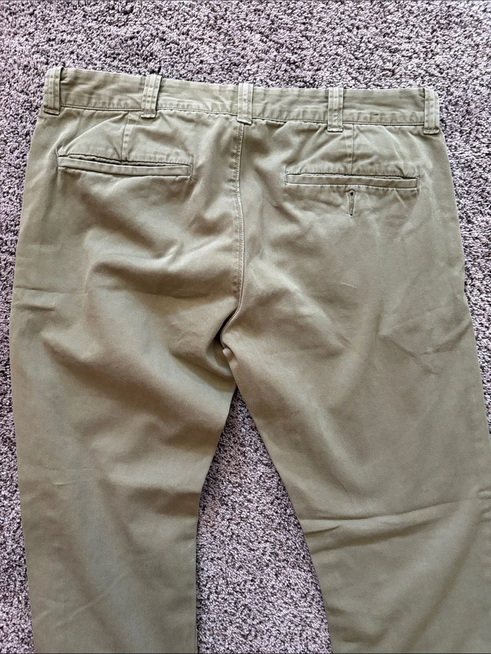 J. Crew Olive Chinos - Men's Straight Fit